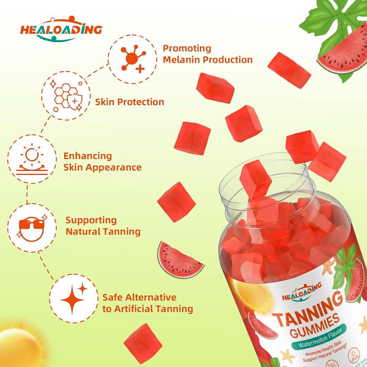 Healoading™ Tanning Accelerator gummies