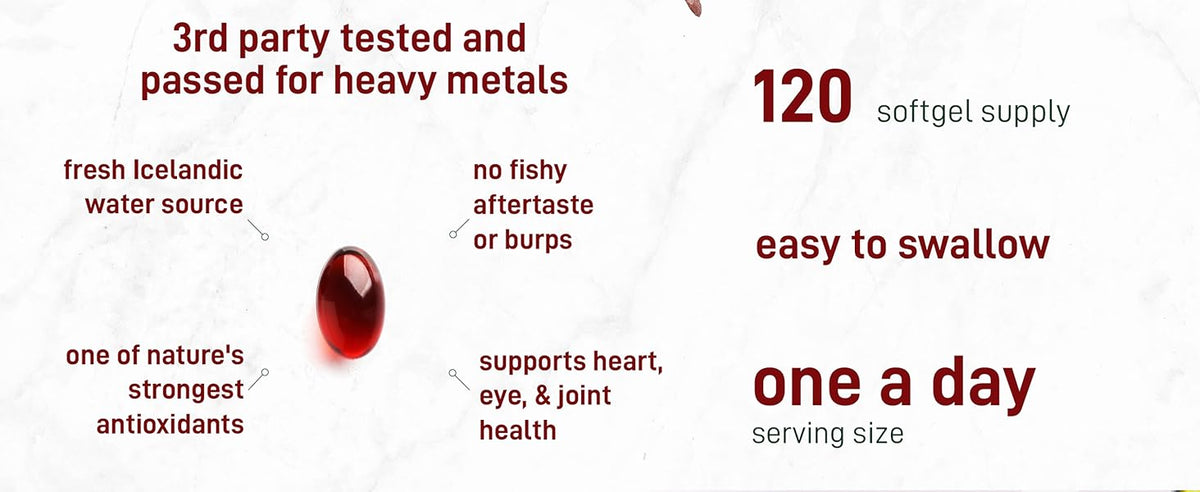 Pure Astaxanthin 2.0 Softgels 12mg | Renew Inside Out + Glow effortlessly