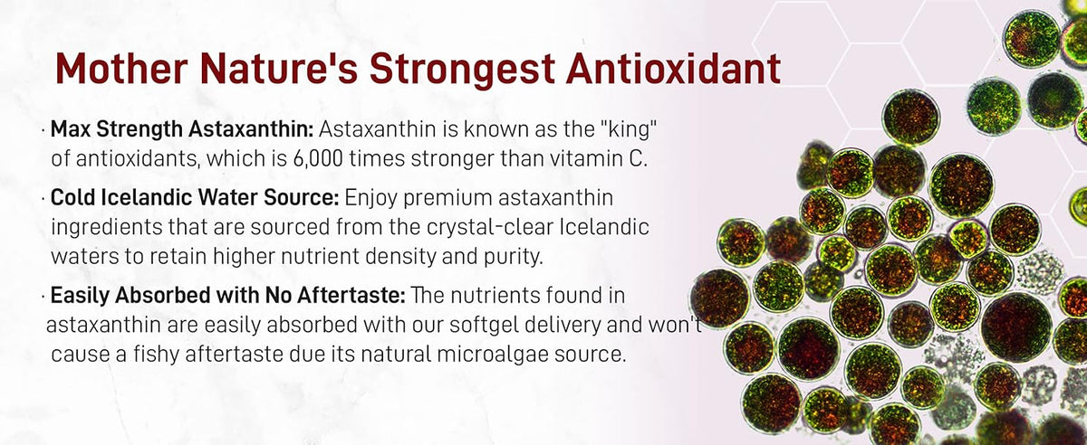 Pure Astaxanthin 2.0 Softgels 12mg | Renew Inside Out + Glow effortlessly