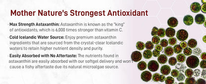 Pure Astaxanthin 2.0 Softgels 12mg | Renew Inside Out + Glow effortlessly