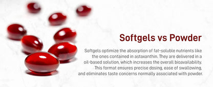 Pure Astaxanthin 2.0 Softgels 12mg | Renew Inside Out + Glow effortlessly